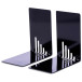 MAUL Serre-livres métall., étroits, 14x8,5x14cm, set de 2 pcs, noir