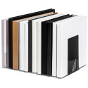 MAUL Serre-livres métall., étroits, 14x8,5x14cm, set de 2 pcs, noir