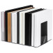 MAUL Serre-livres métall., étroits, 14x8,5x14cm, set de 2 pcs, noir