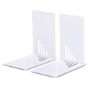 MAUL boekensteun metaal 14X8.5x14cm set 2 wit