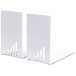 MAUL boekensteun metaal 14X8.5x14cm set 2 wit