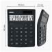 Desq New Generation Compact Desktop Calculator, Black