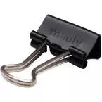 Maul clip foldback 13mm, blister de 12 pc noir