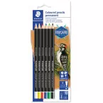 Staedtler Lumocolor Permanent Colored Pencils Blister Pack of 6 Assorted Colors