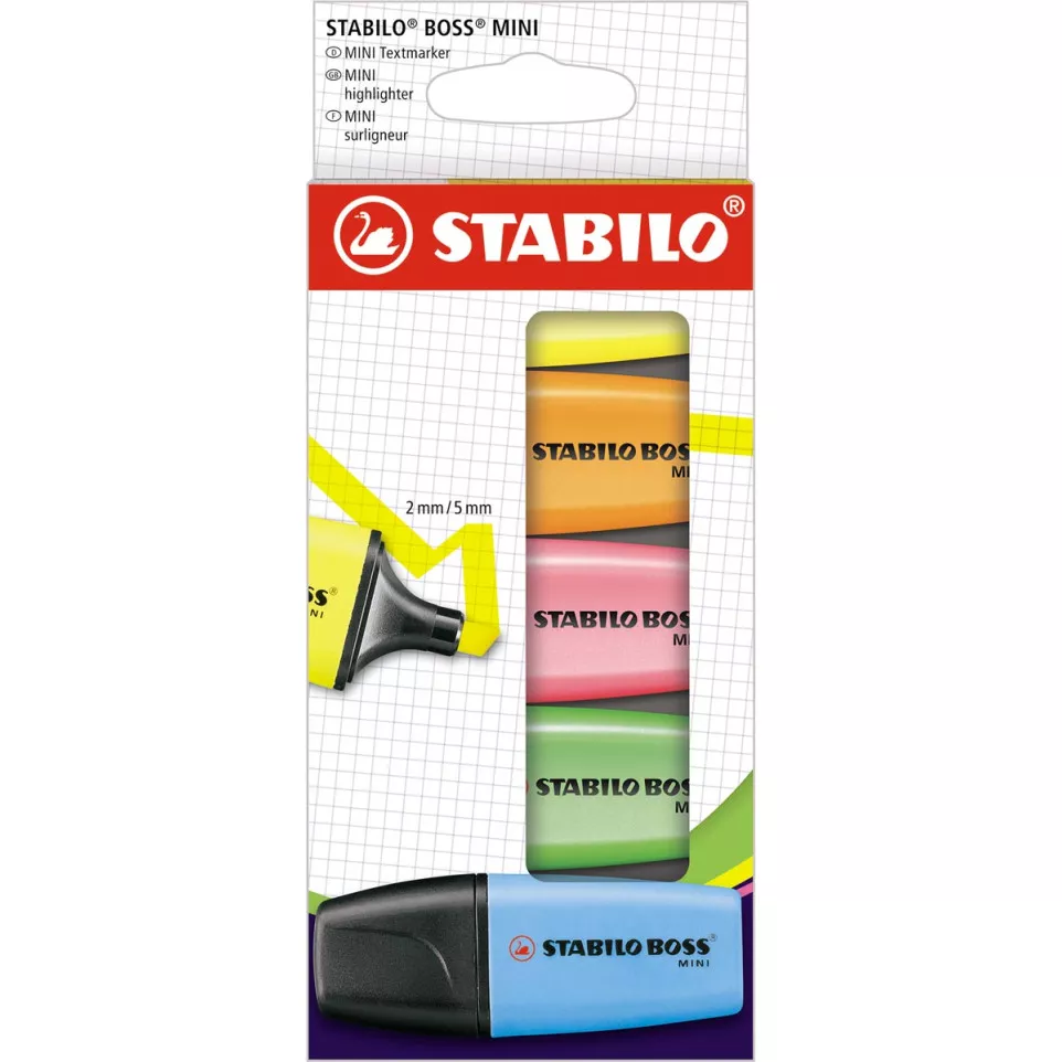 STABILO BOSS MINI surligneur, étui de...