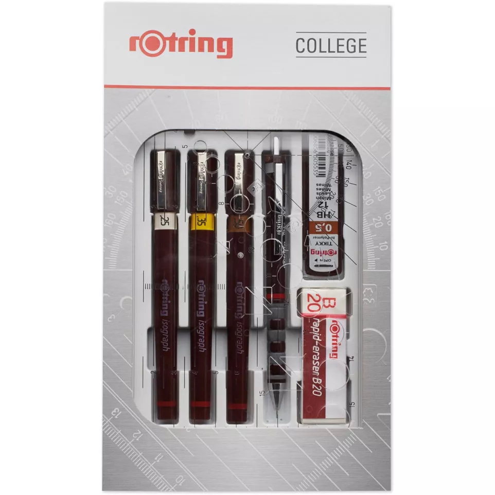 Rotring college set van 9 Isograph...