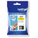 Genuine Brother LC421Y Ink Cartridge Yellow 200 Pages