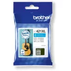 Brother inktcartridge,  500 pagina's, OEM LC-421XLC, cyaan