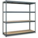 Avasco Robus 400 Metal Industrial Shelving Unit 180 x 180 x 60 cm 4 Shelves Gray