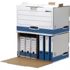 Bankers Box boîte à archives, format 54 x 32,5 x 37,5 cm, bleu