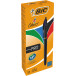 BIC 4-Colour Multipen Pro Black Barrel, Medium Point, 4 Classic Ink Colours