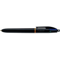 BIC 4-Colour Multipen Pro Black Barrel, Medium Point, 4 Classic Ink Colours