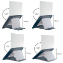 Leitz Ergo Cosy laptopstandaard, 80 % gerecycleerd kunststof, grijs
