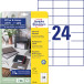 Avery Zweckform multipurpose labels, 70x37 mm, white, permanent adhesive, 240 labels, 10 sheets