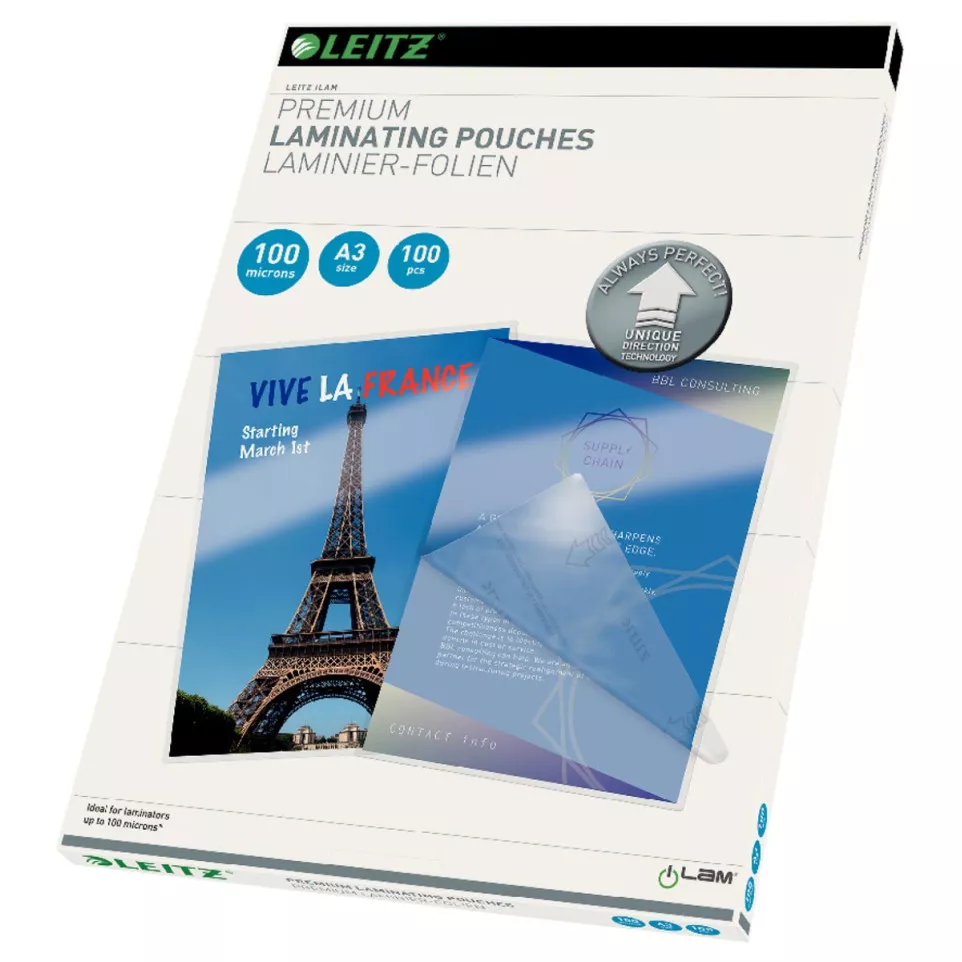 Leitz UDT Laminating Pouches A3 200...