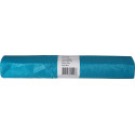 Sac poubelle 20 microns, ft 70 x 110 x 0,2 cm, 120 litres, PEHD recyclé, bleu,  rouleau de 25 pièces