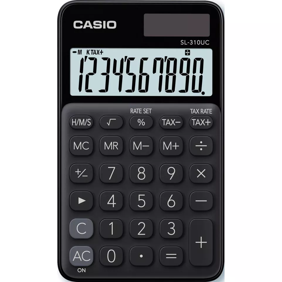 Casio zakrekenmachine SL-310UC, zwart