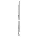 Roto Extension Lock 600 mm with 1 Round Roller per piece