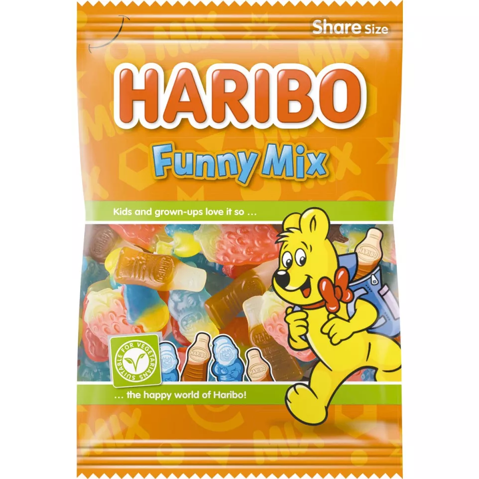 Haribo bonbons Funny Mix, sachet de...