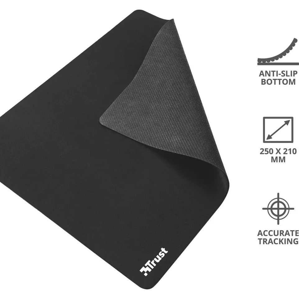 Trust Mouse Pad M, muismat, zwart