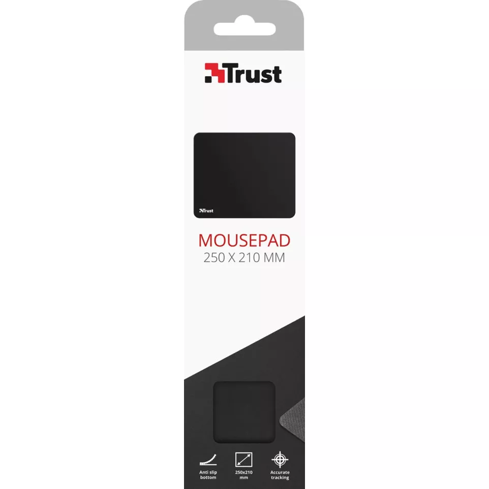 Trust Mouse Pad M, muismat, zwart