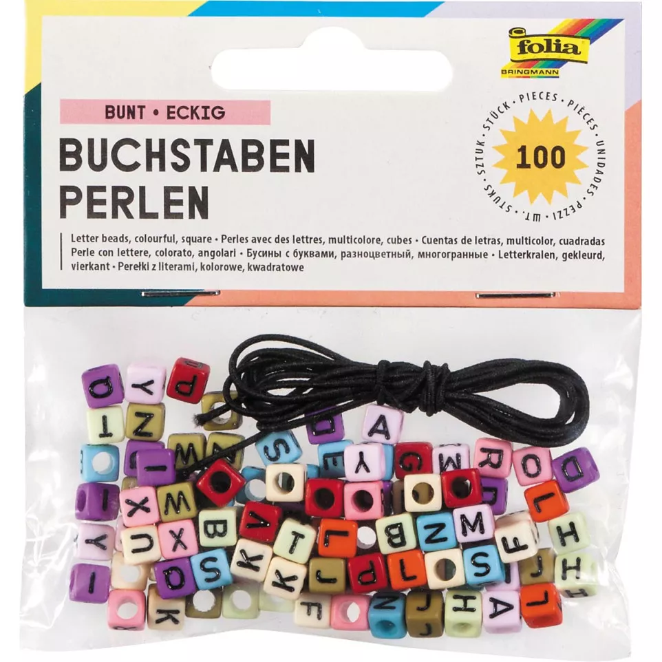 Folia Letter Beads with 1 Meter...