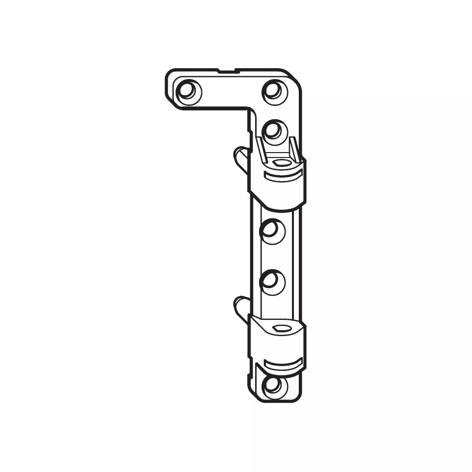 Bovenscharnier vleugel K6/130 rechts...