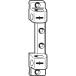 Adjustable Hinge Pivot Support, 3 mm Pins Roto A and K / pc