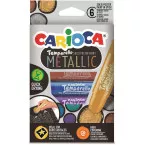 Carioca stick gouache Temperello Metallic, étui cartonné de 6 pièces