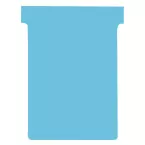 Nobo fiches T indice 3, ft 120 x 92 mm, bleu clair, paquet de 100 pièces