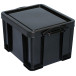 Really Useful Box 35L recycled black storage box