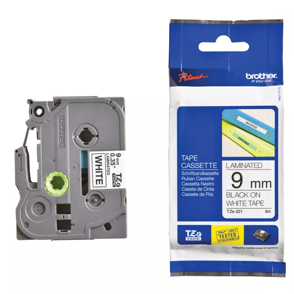 Brother TZe tape voor P-Touch 9 mm,...