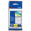 Brother TZe ruban pour P-Touch 12 mm, blanc sur transparent