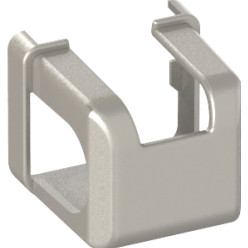 Korte dubbelbloks PVC toegepaste hoeklagerafdekking Titanium / pce
