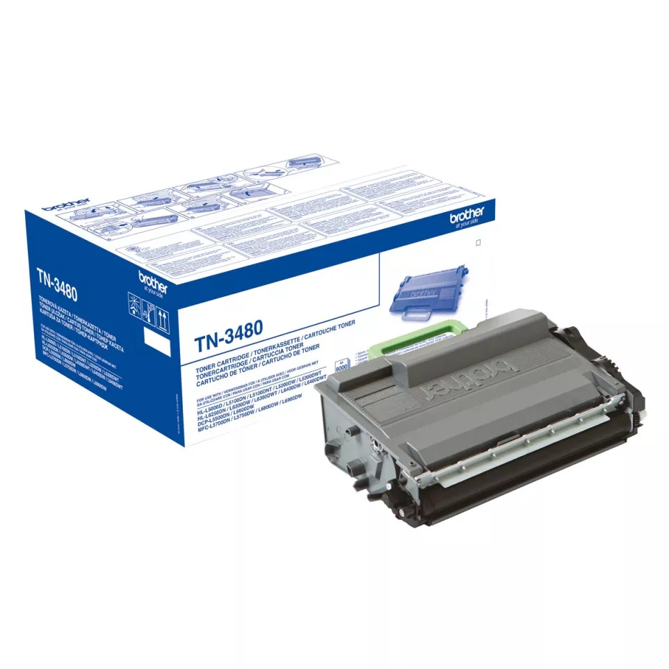 Brother TN-3480 Black High Yield...