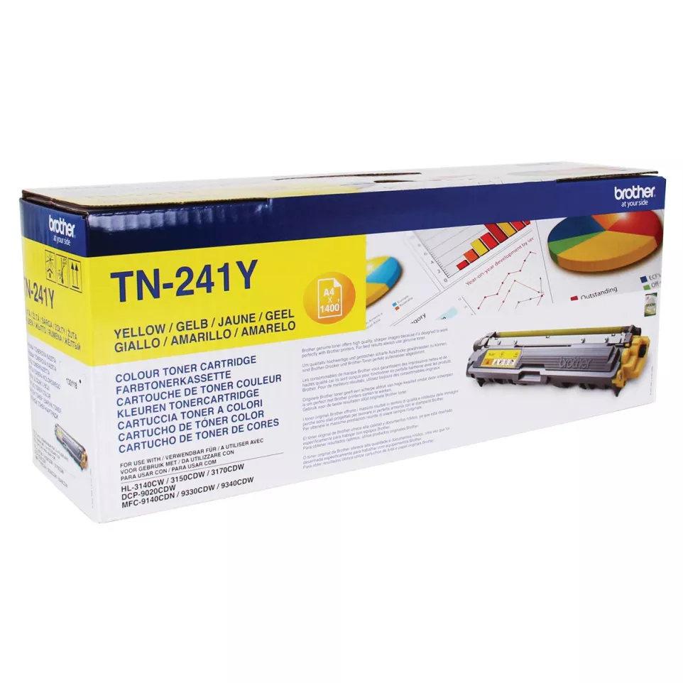 Genuine Brother TN-241Y Yellow Toner...