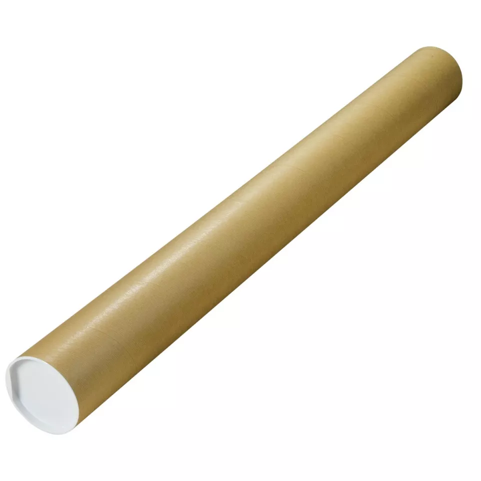 Brown Mailing Tube, 100 x 10 cm