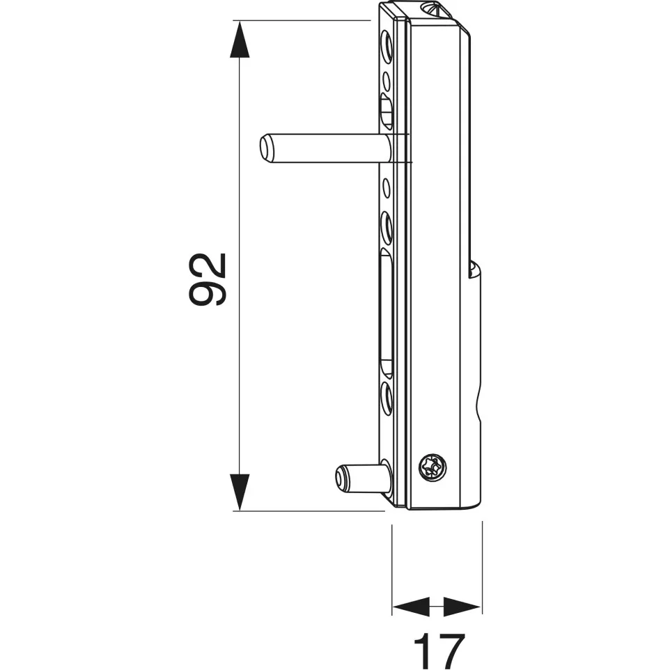 PVC Angle Bracket with 5 mm Dowels,...