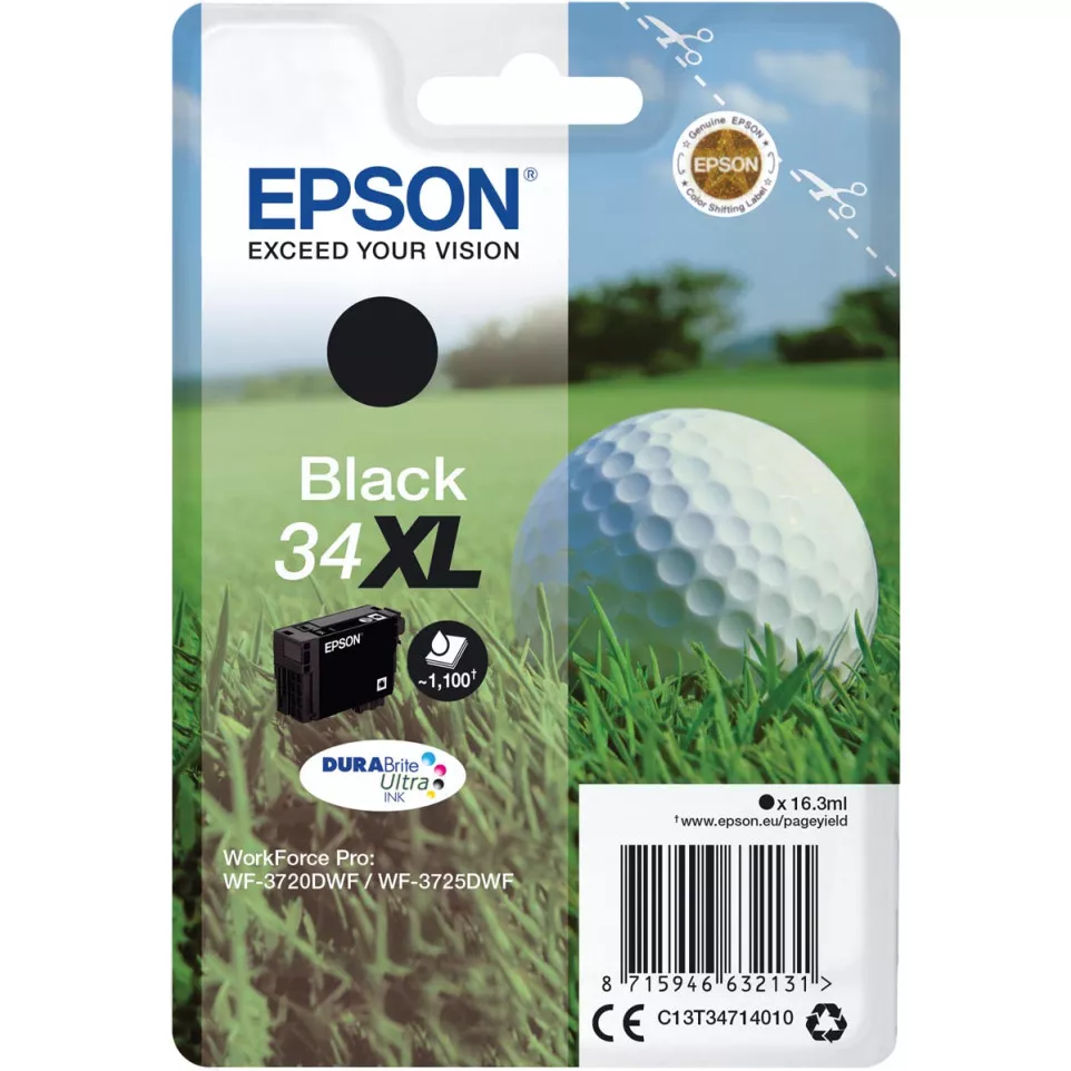 Epson 34XL High Capacity Black Ink...