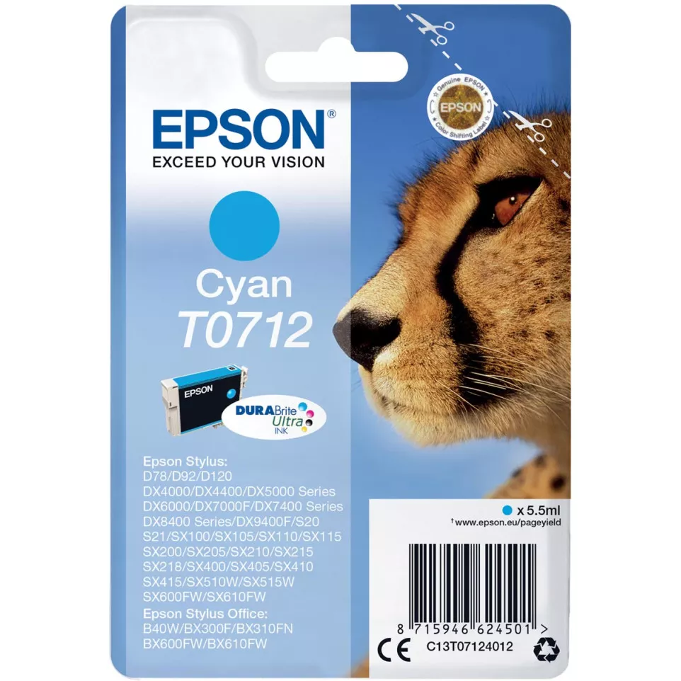 Epson inktcartridge T0712, 345...