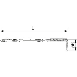 Eurofalz 24 as 13 LFF 370-800mm schaararm rechts / pce