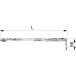 Eurofalz Right-Hand Restrictor Stay Arm 24 Axis 13 LFF 370-800mm per piece