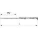 Preassembled Hinge Arm Without Stay 600 LFF 401-600 / pc