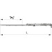 Preassembled Right Window Stay Compas 600 LFF 401-600mm per piece