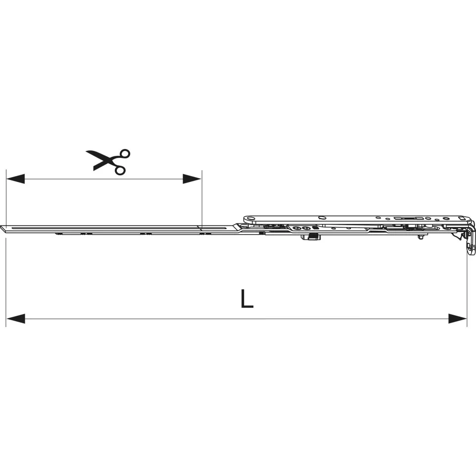 Preassembled Right Window Stay Compas...