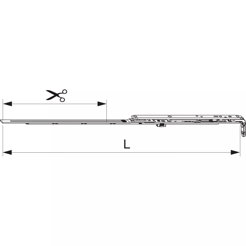 Trapeze Hinge MM 630 LFF 430-630mm...