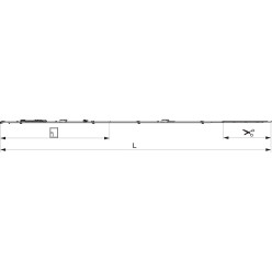 MACO Semi-Fixed Cremone Fixed Side for 2 i.S. HFF 1341-1590 per piece