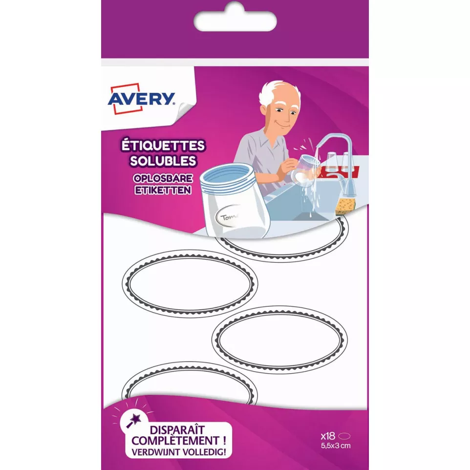 Avery Family étiqettes solubles...