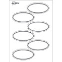 Avery Family étiqettes solubles ovales, ft 5,5 x 3 cm, sachet brochable avec 18 étiquettes