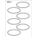 Avery Family étiqettes solubles ovales, ft 5,5 x 3 cm, sachet brochable avec 18 étiquettes
